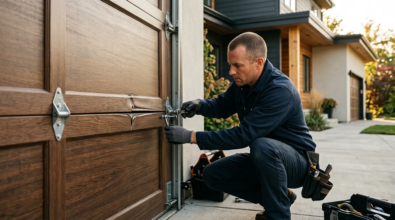 Carriage house garage door